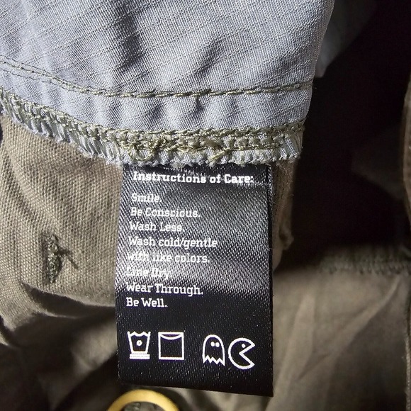 Flylow Mens Canvas Pants Size Large Green Chino Hiking Outdoor Adventurewear - Picture 7 of 14